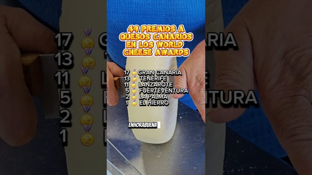 Los quesos canarios más premiados a nivel internacional