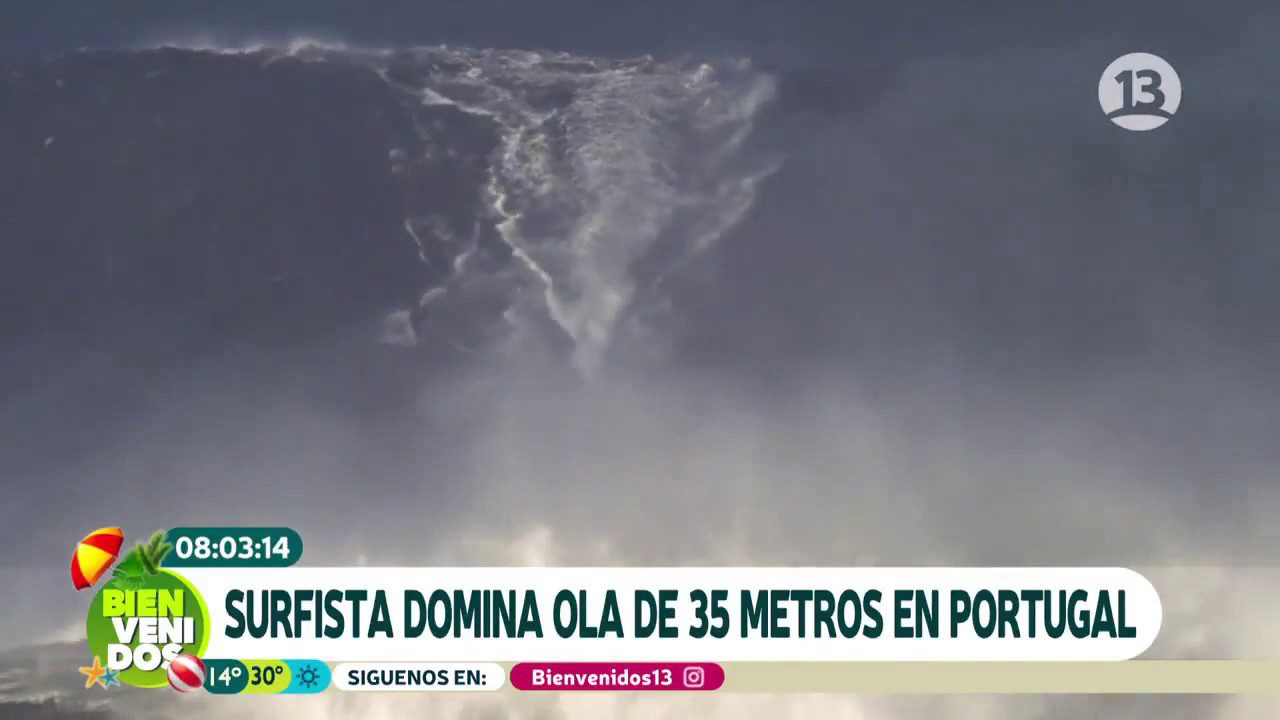 Las olas gigantes que sorprenden a surfistas en Canarias