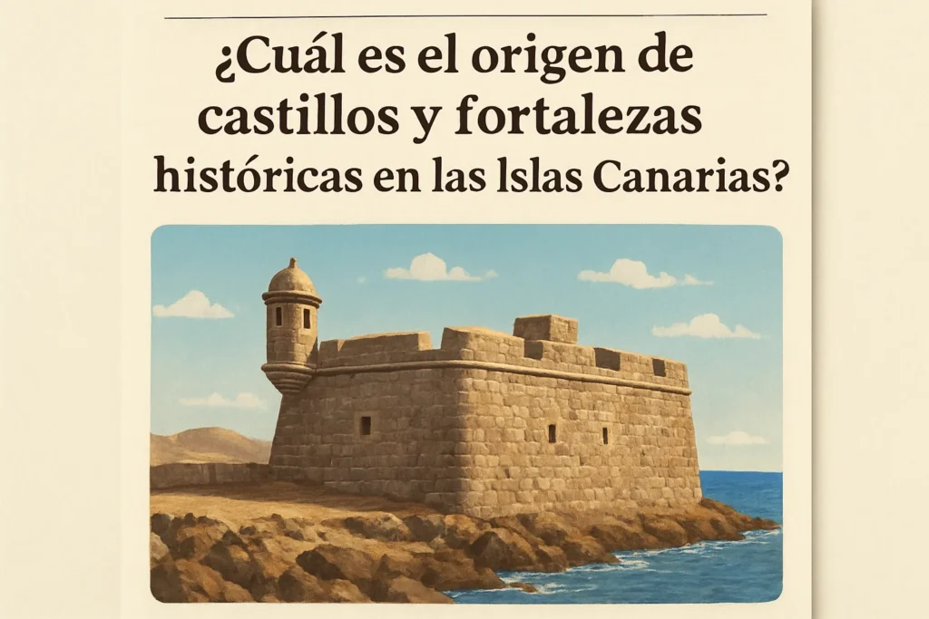 cuál es el origen de Castillos y fortalezas históricas en las Islas Canarias