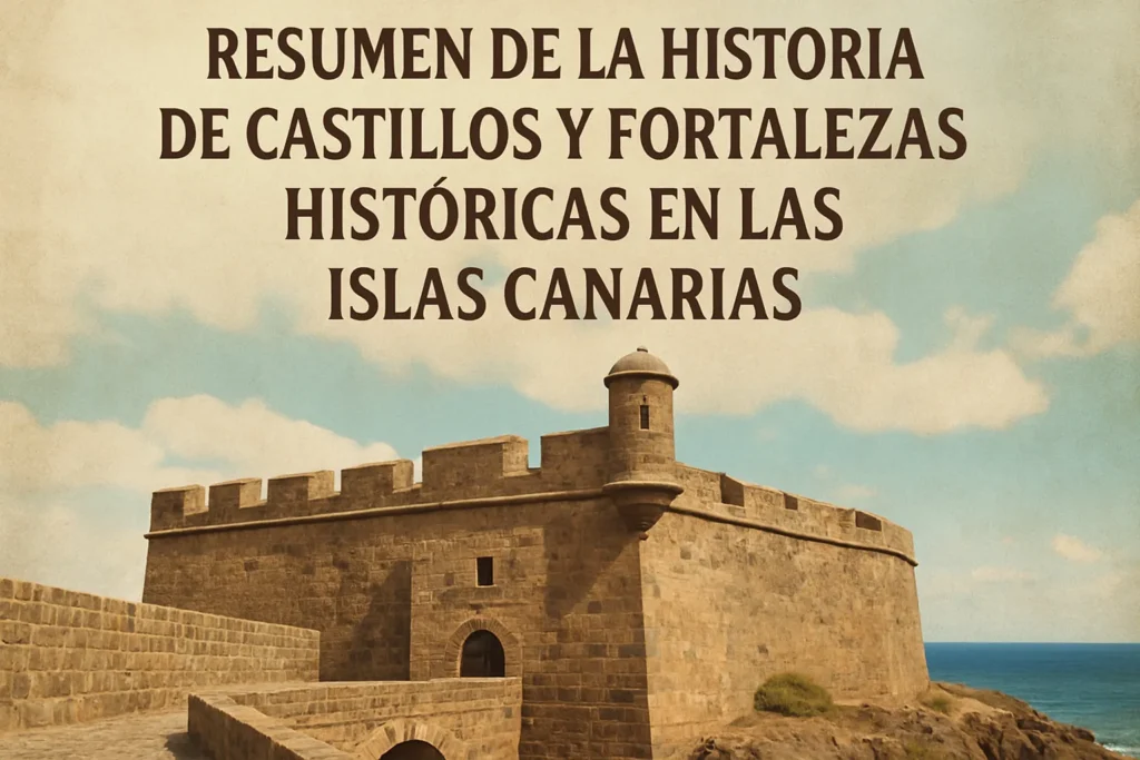 resumen de la historia de Castillos y fortalezas históricas en las Islas Canarias