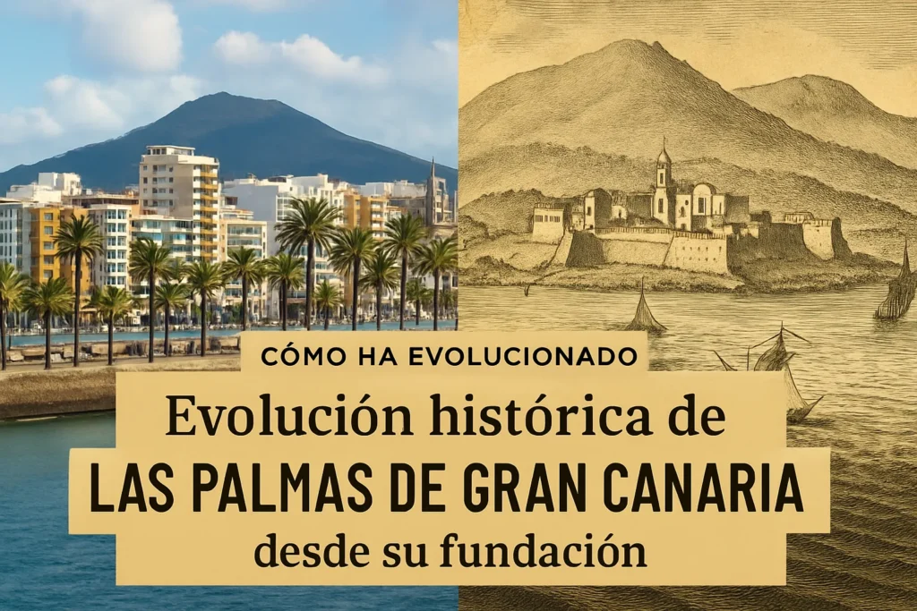 cómo ha evolucionado Evolución histórica de Las Palmas de Gran Canaria desde su fundación