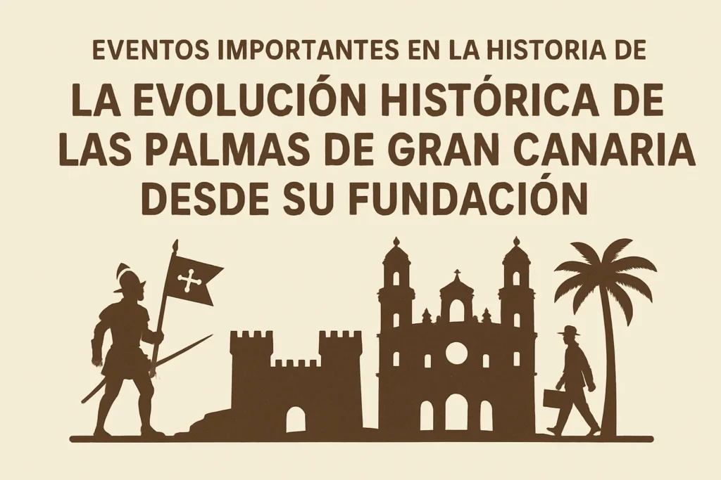 eventos importantes en la historia de Evolución histórica de Las Palmas de Gran Canaria desde su fundación