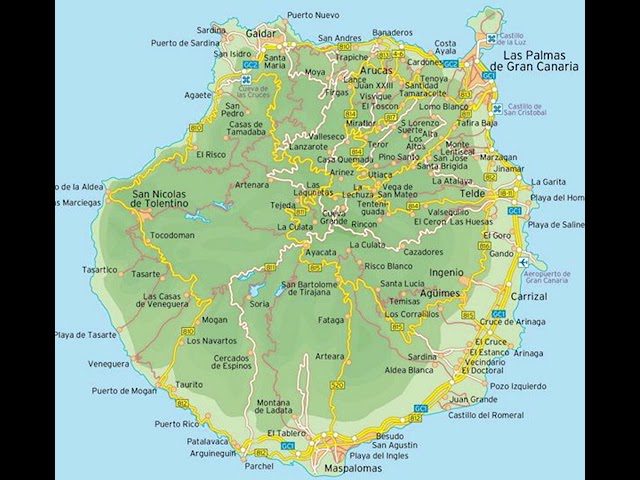 gran canaria mapa