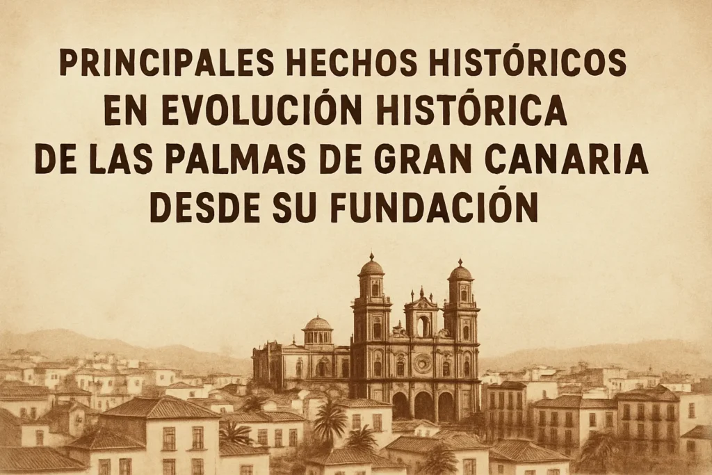 principales hechos históricos en Evolución histórica de Las Palmas de Gran Canaria desde su fundación