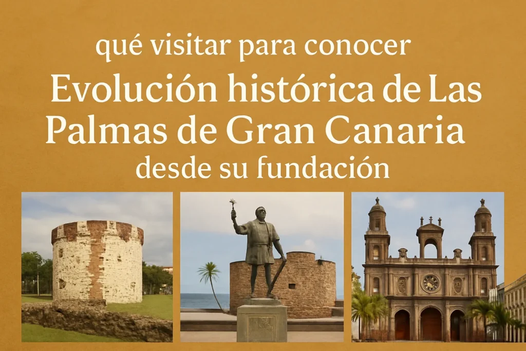 qué visitar para conocer la historia de Evolución histórica de Las Palmas de Gran Canaria desde su fundación