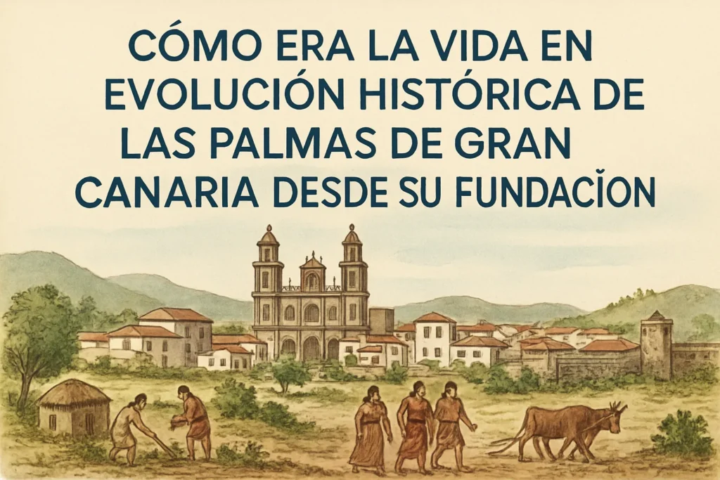 cómo era la vida en Evolución histórica de Las Palmas de Gran Canaria desde su fundación