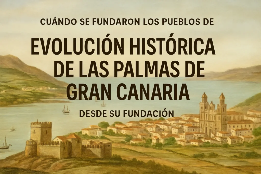 cuándo se fundaron los pueblos de Evolución histórica de Las Palmas de Gran Canaria desde su fundación