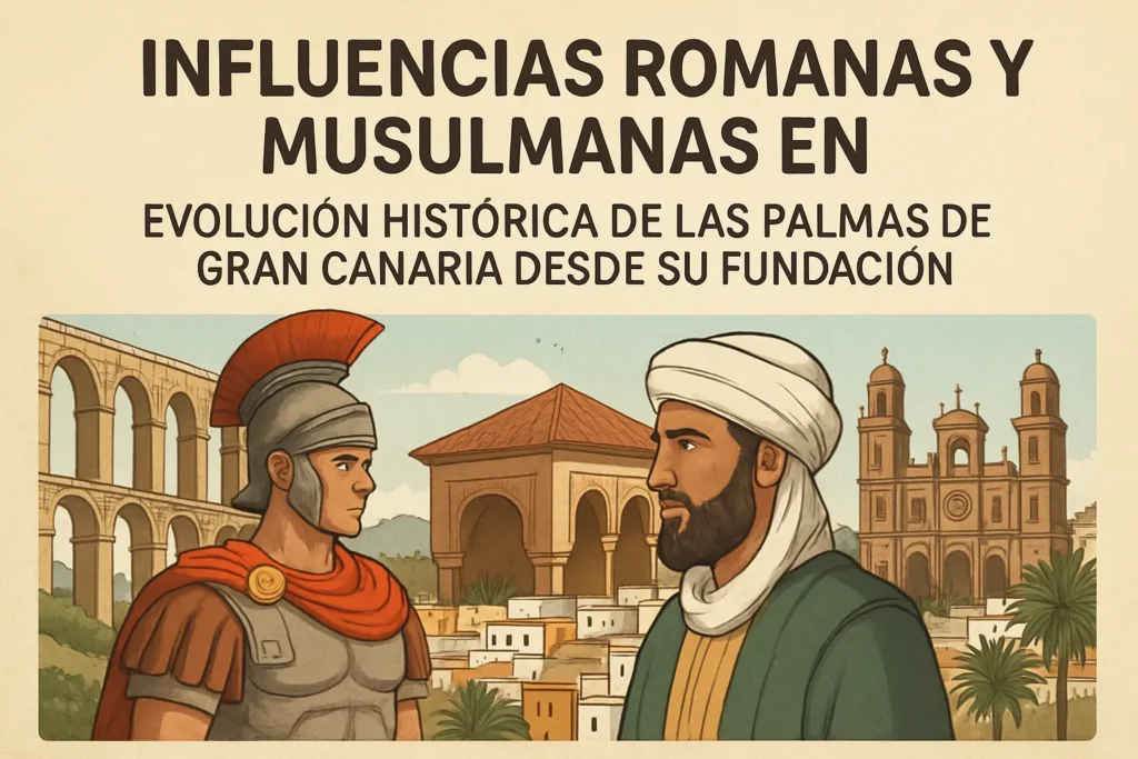 influencias romanas y musulmanas en Evolución histórica de Las Palmas de Gran Canaria desde su fundación