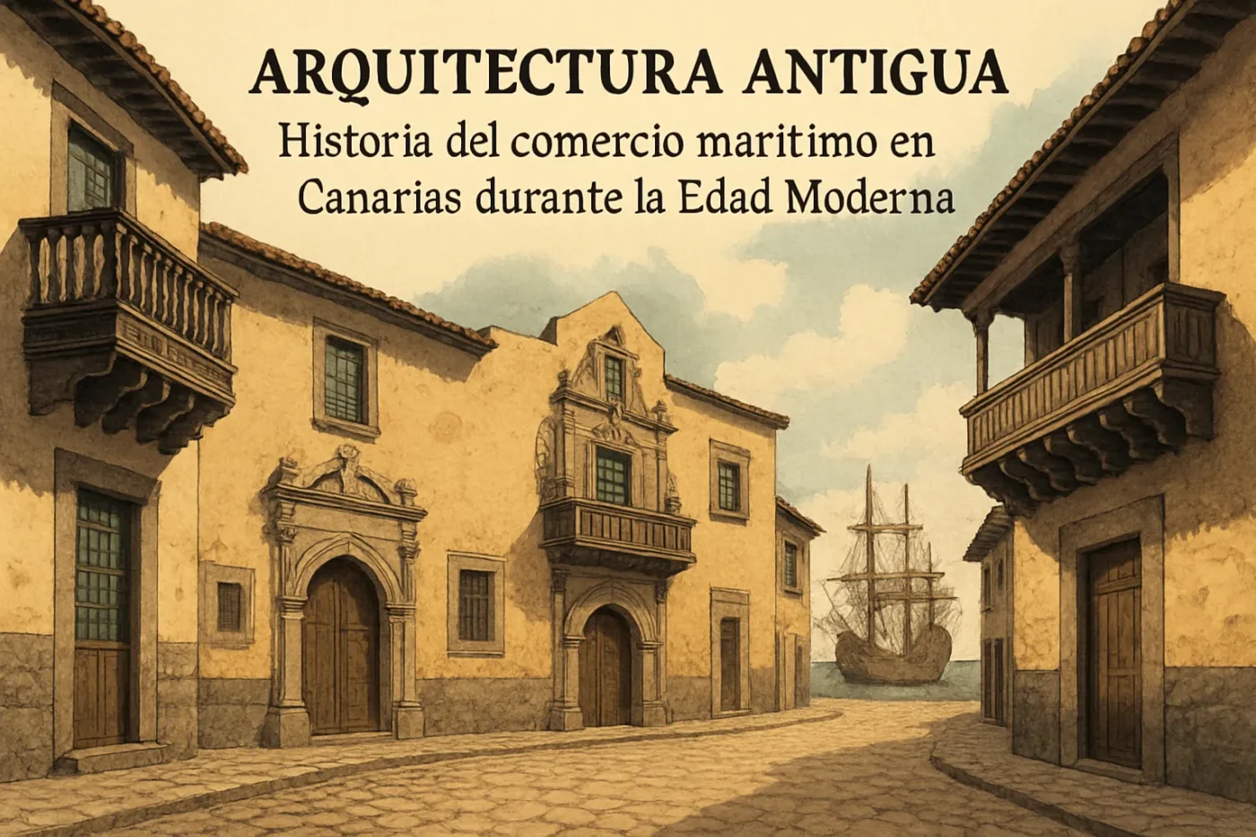 arquitectura antigua de Historia del comercio marítimo en Canarias durante la Edad Moderna