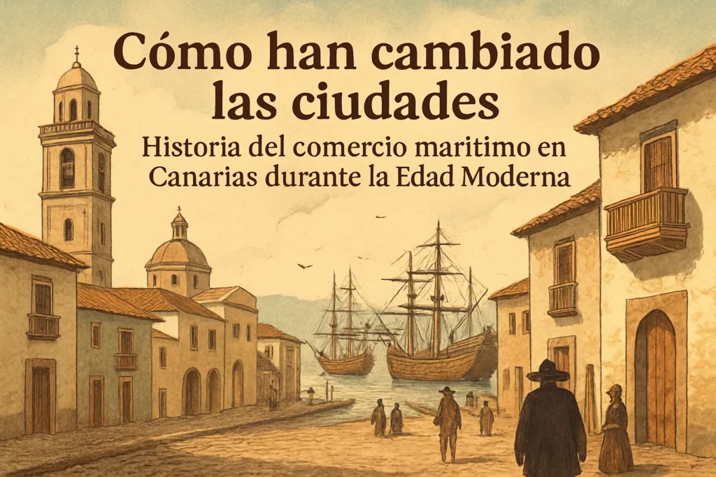 cómo han cambiado las ciudades de Historia del comercio marítimo en Canarias durante la Edad Moderna
