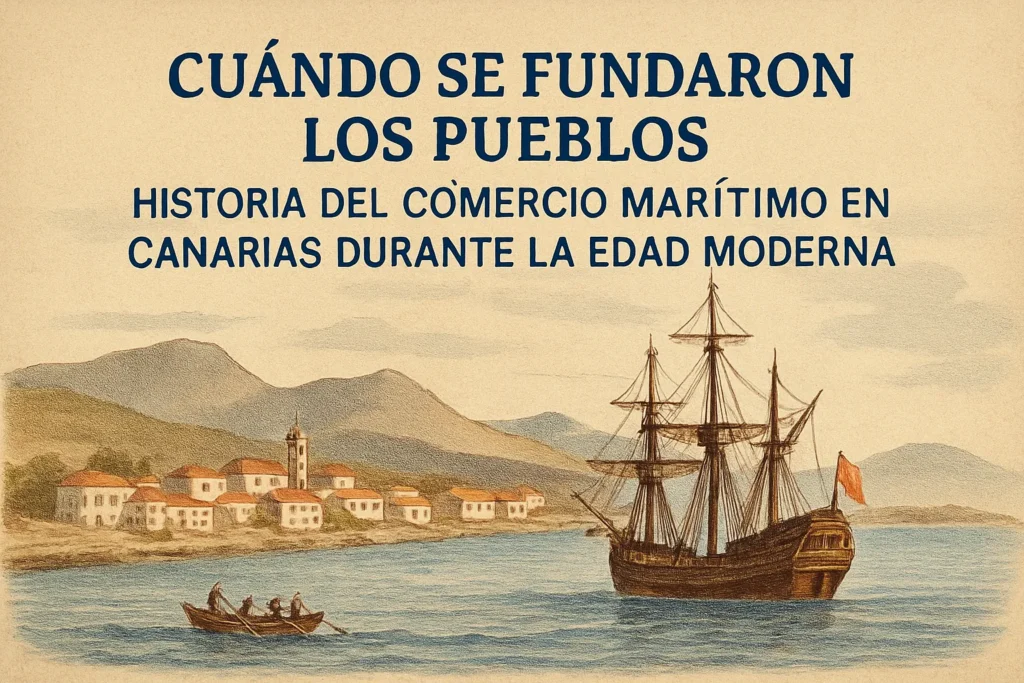 cuándo se fundaron los pueblos de Historia del comercio marítimo en Canarias durante la Edad Moderna