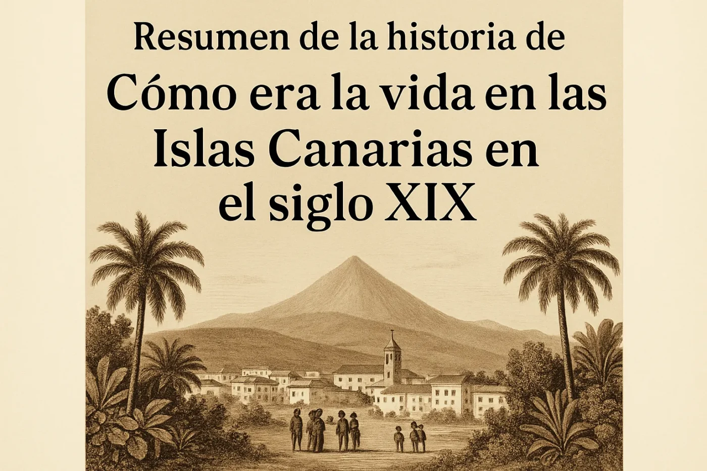 resumen de la historia de Cómo era la vida en las Islas Canarias en el siglo XIX