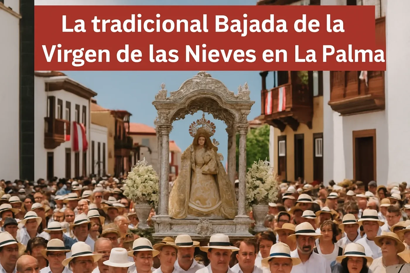 La tradicional Bajada de la Virgen de las Nieves en La Palma