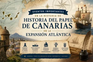 eventos importantes en la historia de Historia del papel de Canarias en la expansión atlántica