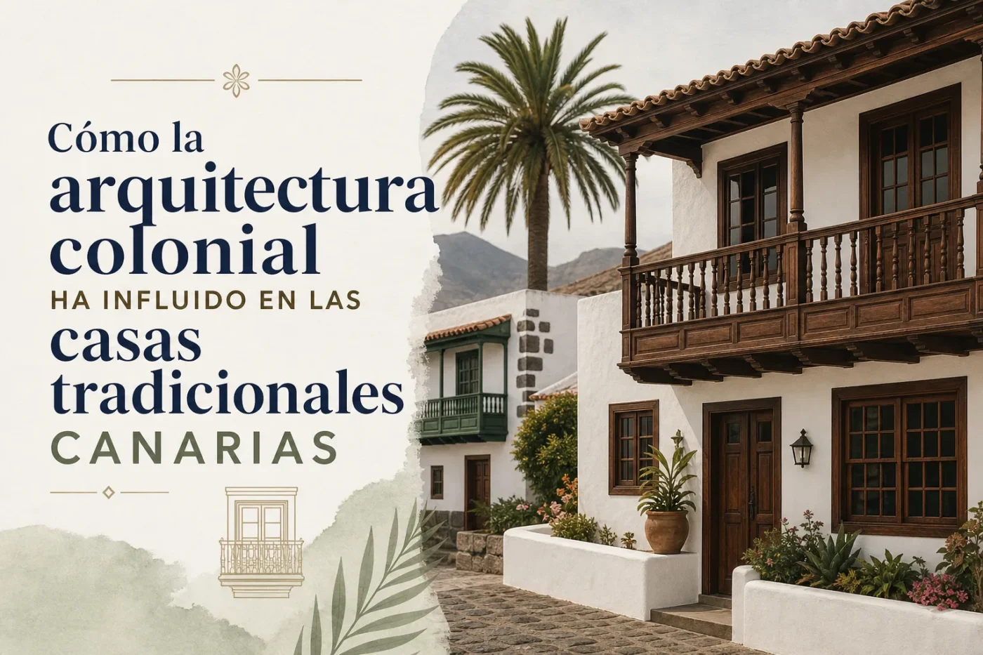 Cómo la arquitectura colonial ha influido en las casas tradicionales canarias