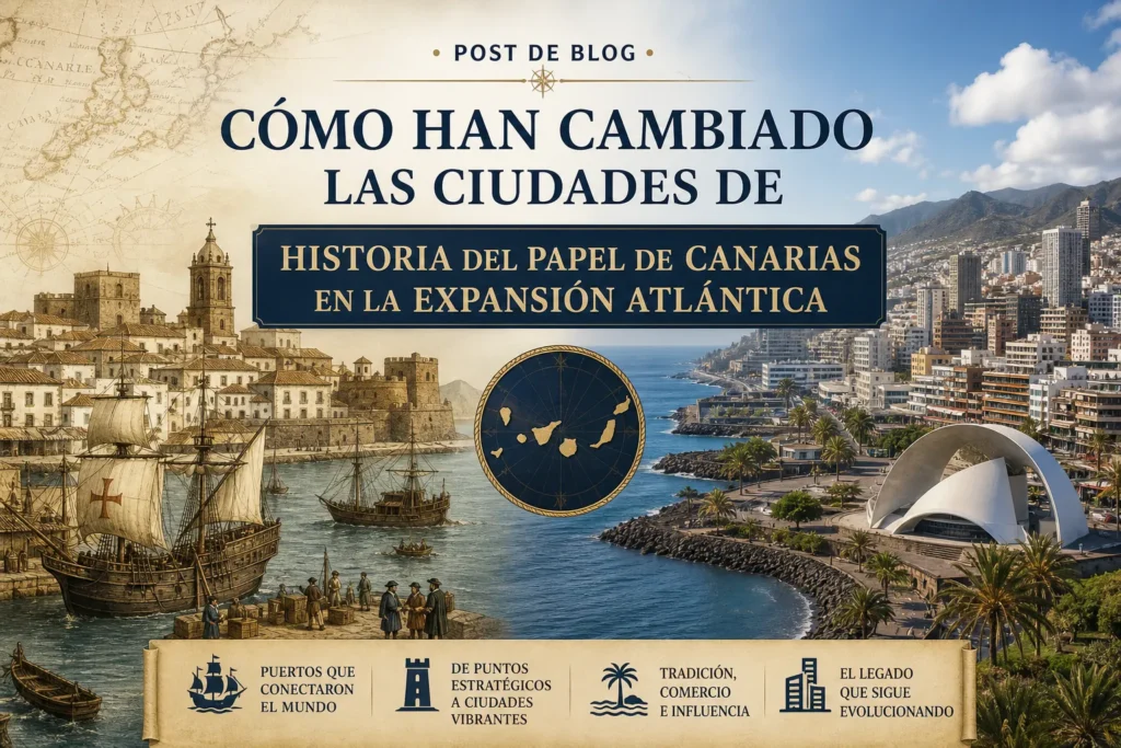cómo han cambiado las ciudades de Historia del papel de Canarias en la expansión atlántica