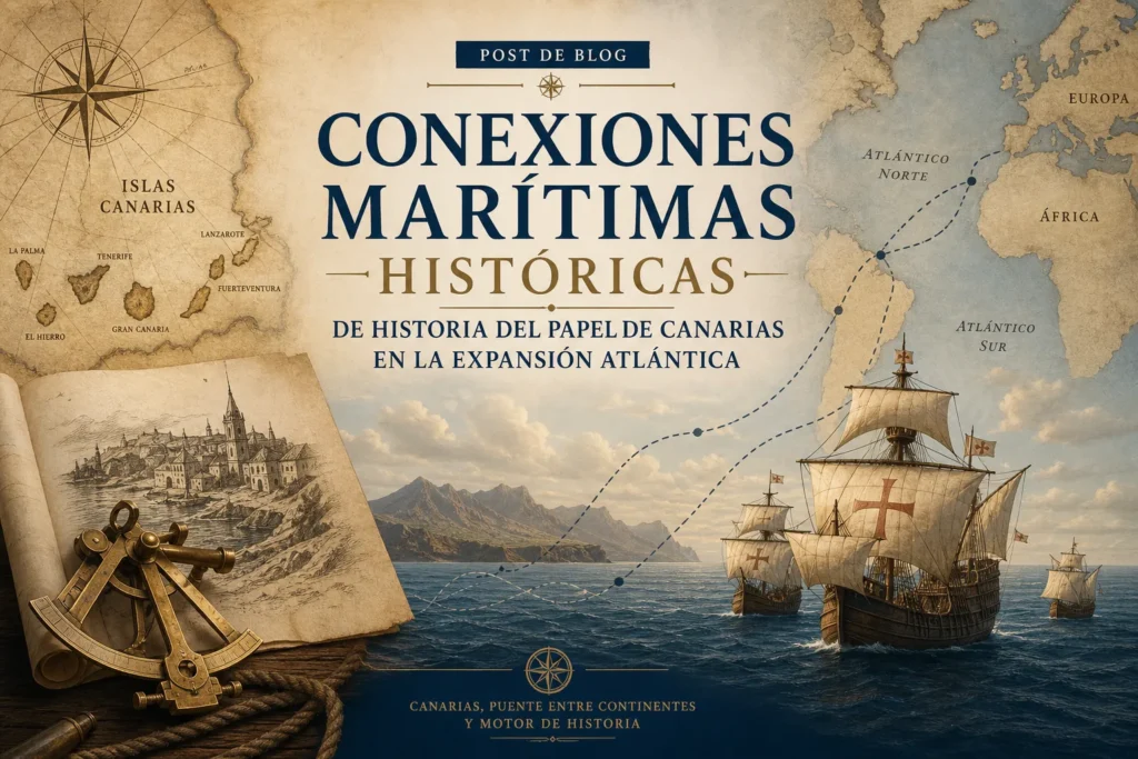 conexiones marítimas históricas de Historia del papel de Canarias en la expansión atlántica