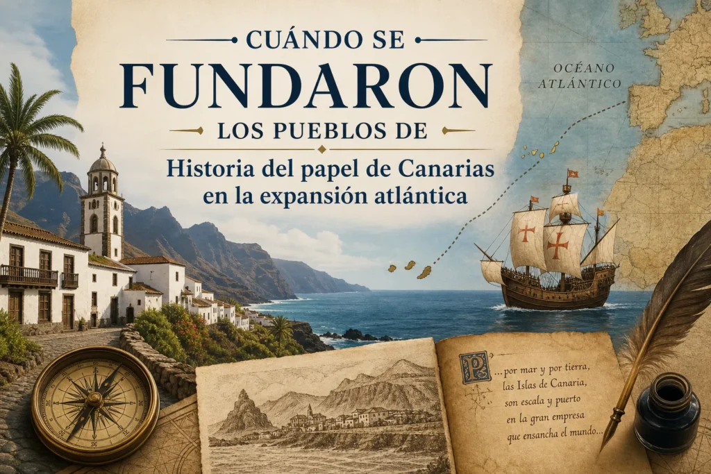 cuándo se fundaron los pueblos de Historia del papel de Canarias en la expansión atlántica